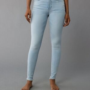 American Eagle Outfitters Light Blue High-Rise Skinny Jeggings